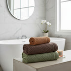 Tallas De Baño Completo 100% Algodón Super Absorbente Greta Marrón Colección 2