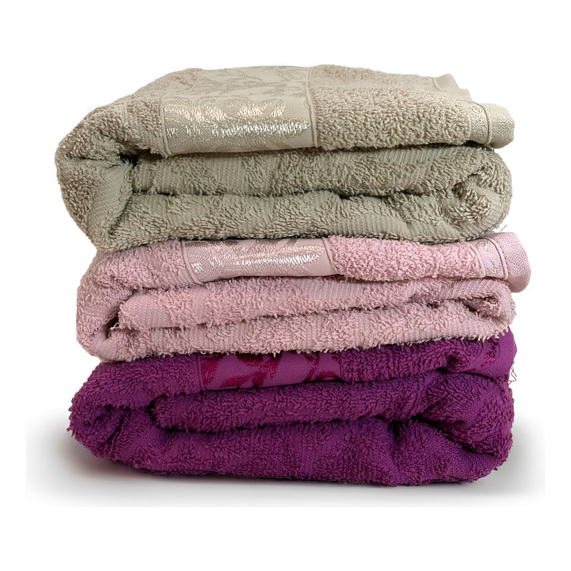 Tallas De Medio Baño 100% Algodón Super Absorbente Monarca Rosa Colección 1