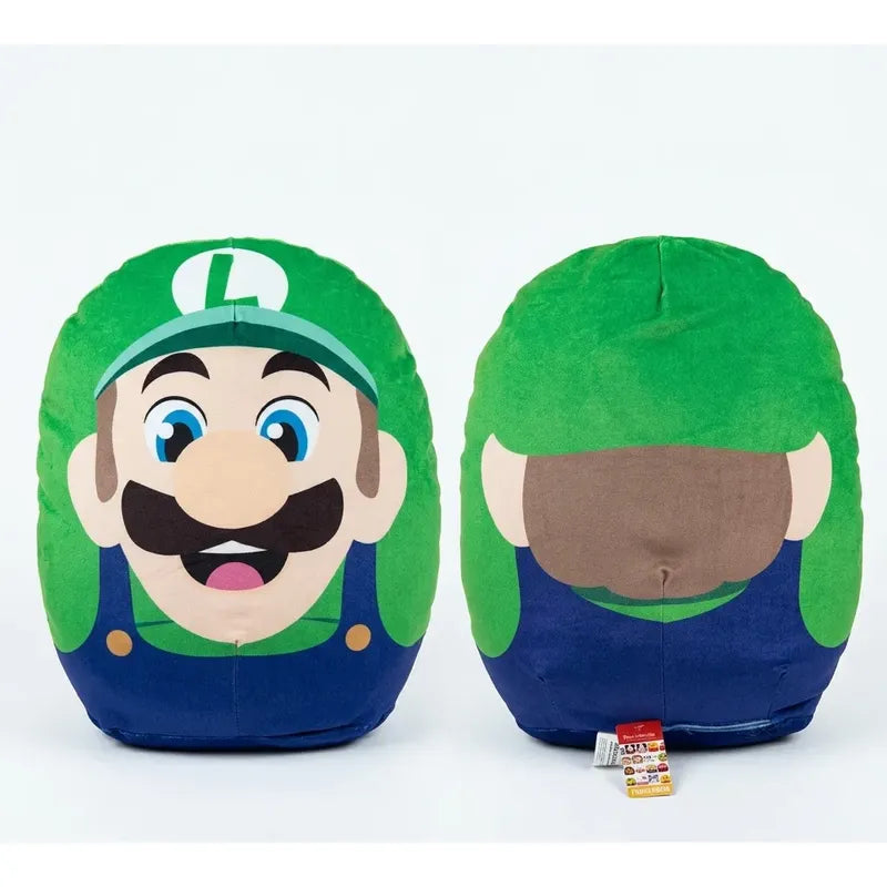 Almohada Providencia Abrazable Mario Bros De Luigi Suave Verde Lima