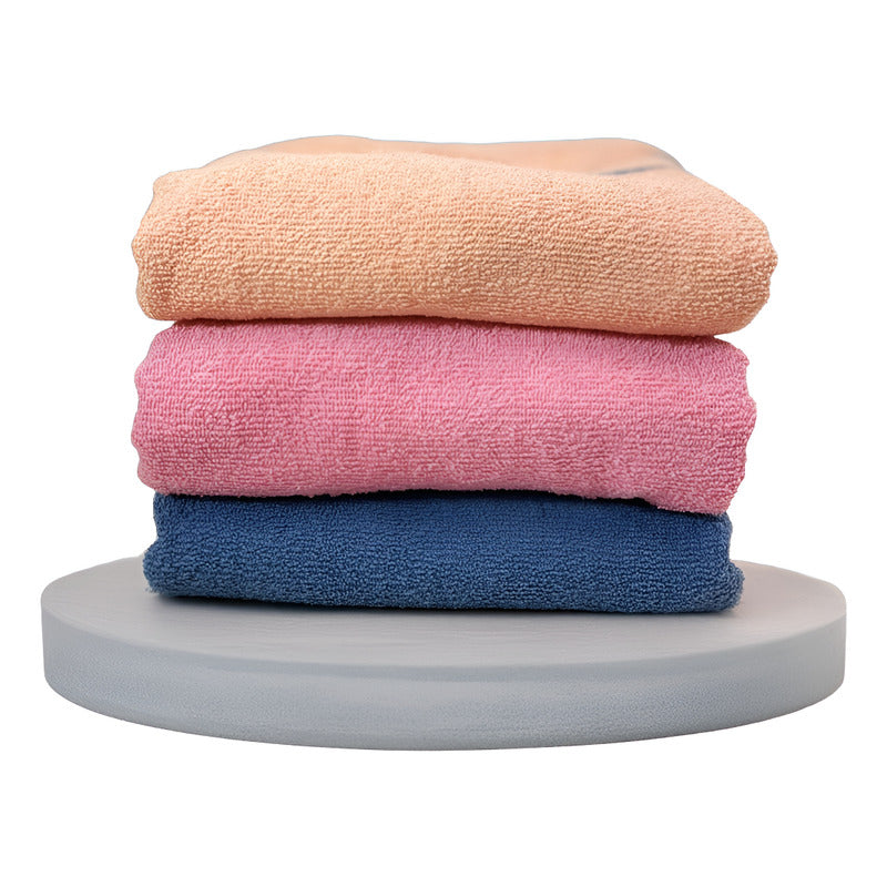 Toalla De Medio Baño Super Absorbente 100% Algodón Varsovia Rosa Coleccion 4