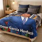 Frazada Matrimonial Providencia Omar Gracia Harfuch Suave Omar Garcia Harfuch 700 G Azul
