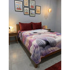 Frazada Matrimonial  Extra Suave Y Calientita Snoopy Corazone Lavanda