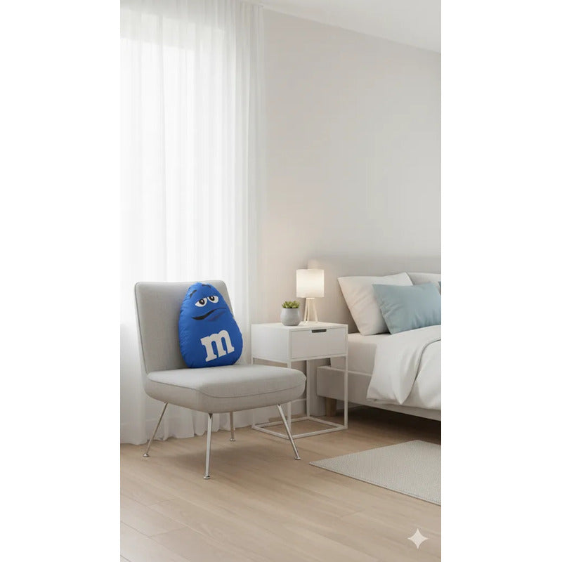 Almohada Providencia Lunetas M&m's Azul Super Esponjoso Azul