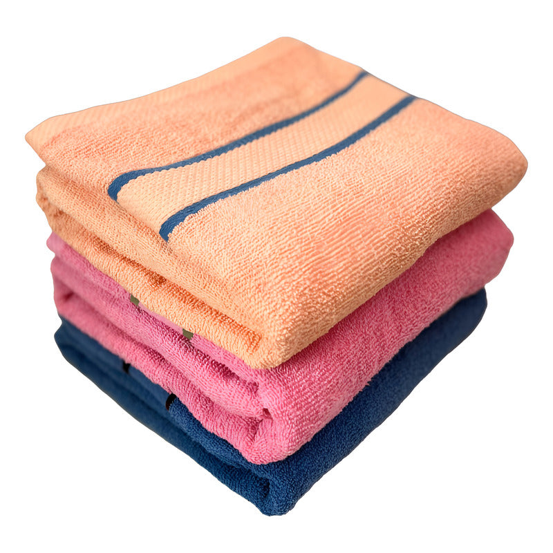 Toalla De Medio Baño Super Absorbente 100% Algodón Varsovia Rosa Coleccion 4