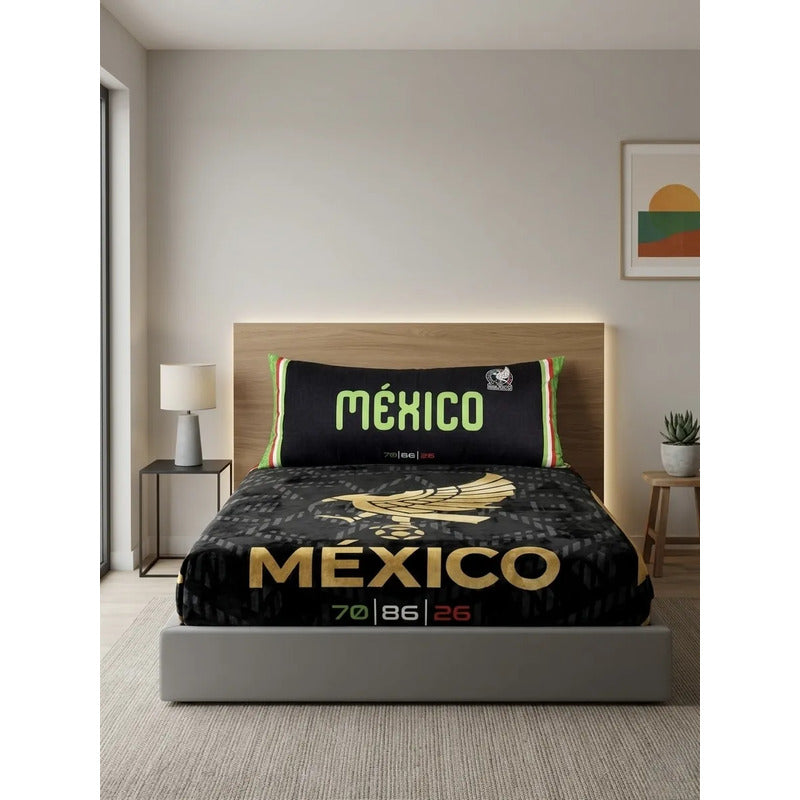 Almohada Providencia Super Jumbo Selección Mexicana Esponjos Negro