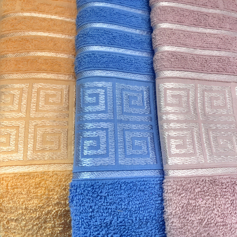 Tallas De Medio Baño 100% Algodón Super Absorbente Maya Rosa Colección 1