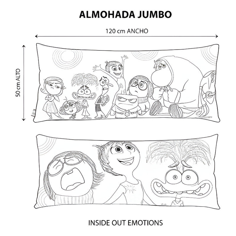 Almohada Providencia Super Jumbo Intensamente Teams Azul Acero