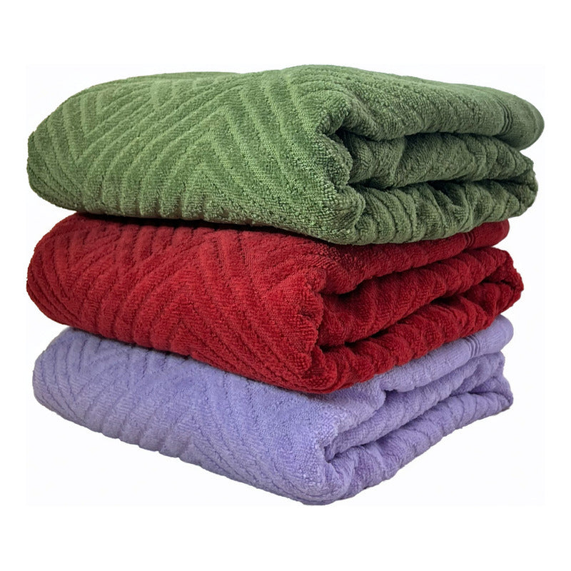Tallas De Baño Completo 100% Algodón Super Absorbente Greta Verde Colección 1
