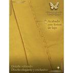 Juego De Sábanas Matrimonial Algodón Percal 144 Hilos-fresca Amarillo Lisa Suave Y Transpirable De Calidad Premium