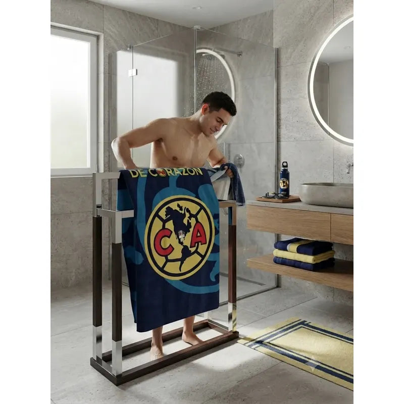 Toalla Providencia 100% Algodón Del América 74x147 Cm Amarillo America Grandes De Corazon