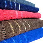 Toalla Baño Completo 100% Algodón Super Absorbente, Set-5pzs Marrón Oscuro Lisa