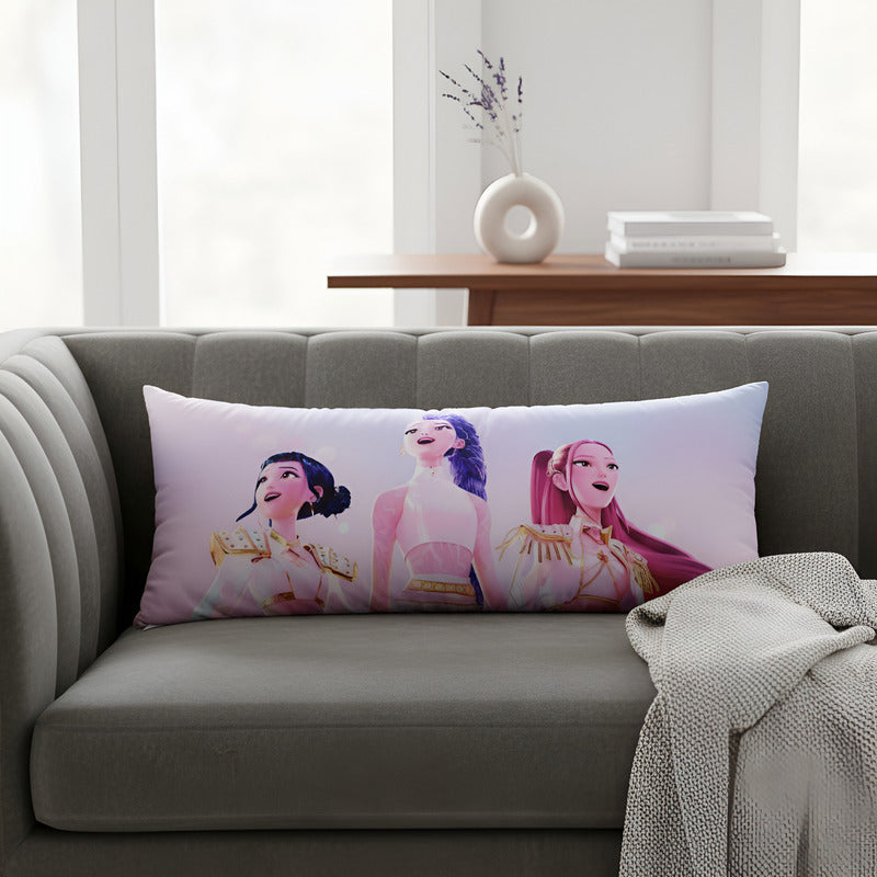 Almohada Providencia Super Jumbo K-pop Demon Hunters Lavanda