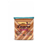 Juego De Sábanas Matrimonial Leonora Franela Planchada 2mts Marrón Rayado Café/ Amarillo