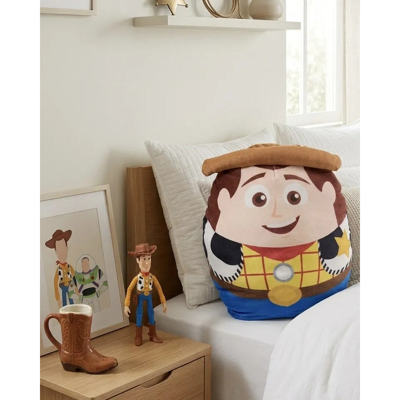 Almohada Providencia Abrazable Toy Story Woody Super Suave Marrón Claro