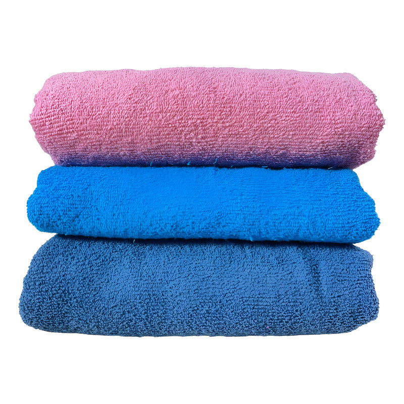 Toalla De Medio Baño Super Absorbente 100% Algodón Varsovia Azul Colección 3