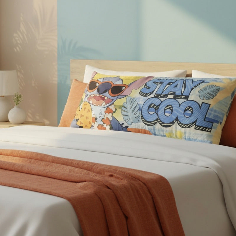 Almohada Providencia Super Jumbo Stitch Stay Cool Naranja Claro