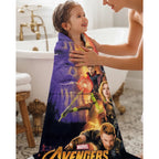 Toalla Providencia Avengers Alta Absorción 100% Algodón Violeta Avengers Infinity War