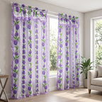 Cortinas Estampadas Para Ventana Con Forro Interior 2.9x2m Índigo