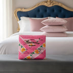Sábana King  Bramante Cajón Amplio 100% Algodón Super Suave Rosa Chicle Pétalo Pop Rosa