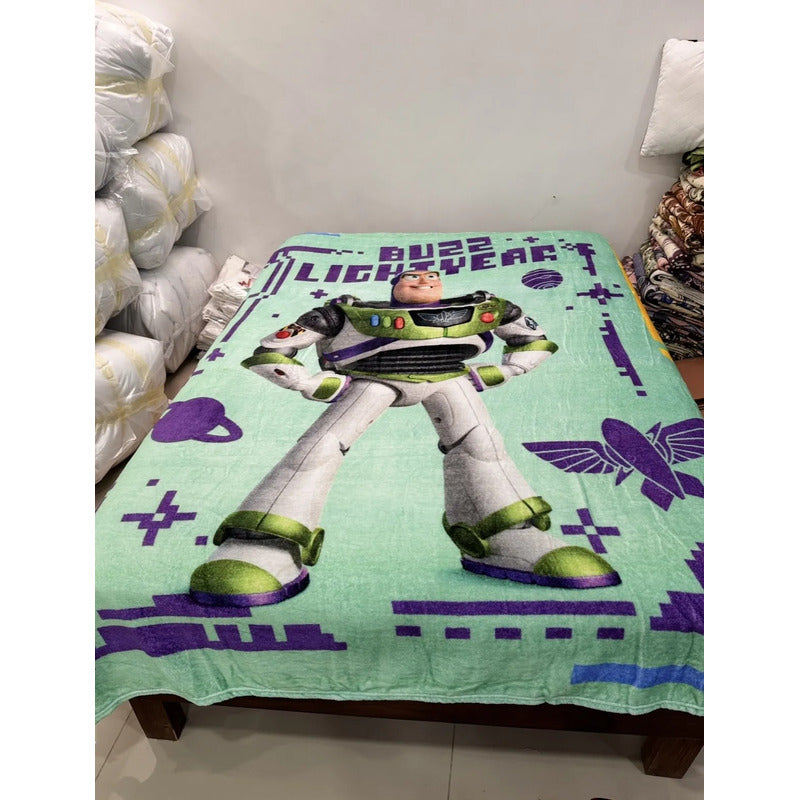 Frazada Providencia Matrimonial Buzz Lightyear- Toy Story 5 Buzz Lightyear Toy Story 5 670 G Turquesa