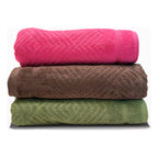 Tallas De Baño Completo 100% Algodón Super Absorbente Greta Rosa Colección 4