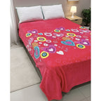 Frazada Providencia Matrimonial Grabado Modelo Para Mujer Mariposas Rosa Rosa Chicle