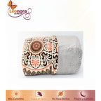 Cobertor Borrega Amanecer | Matrimonial, Suave Y Acolchado Mandalas Gris Gris