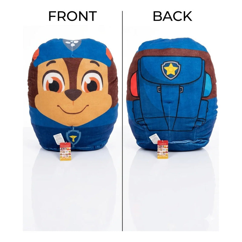 Almohada Providencia Abrazable De Paw Patrol Chase Suave Azul Acero