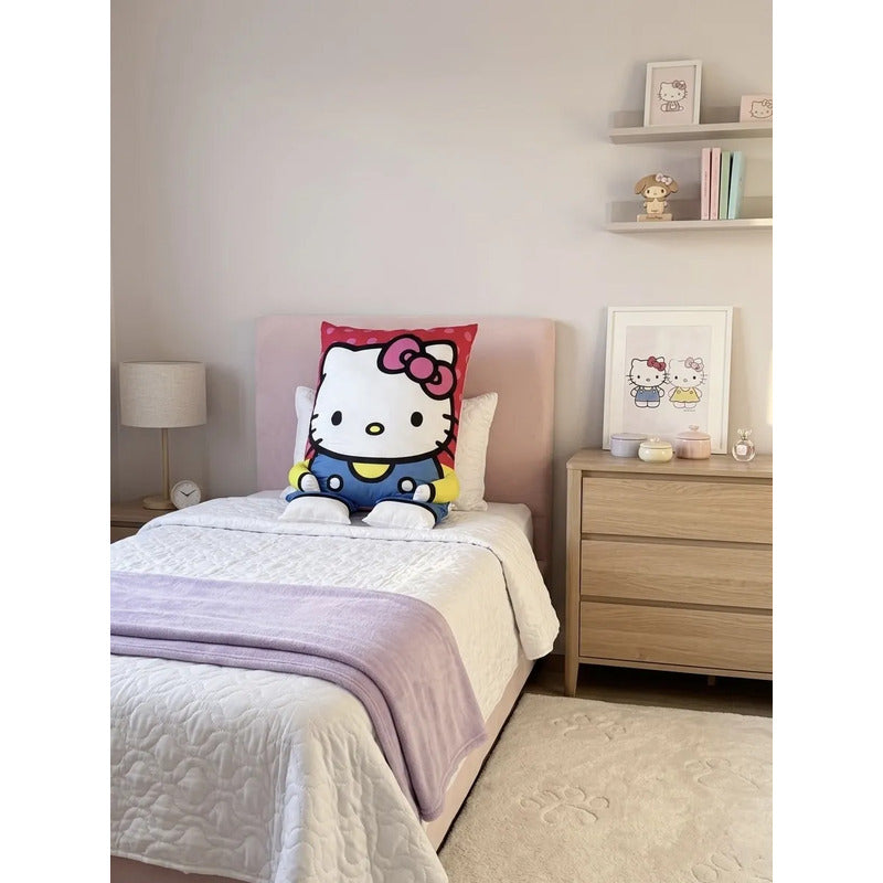 Almohada Providencia Decorativa Hello Kitty Super Esponjosa Rosa