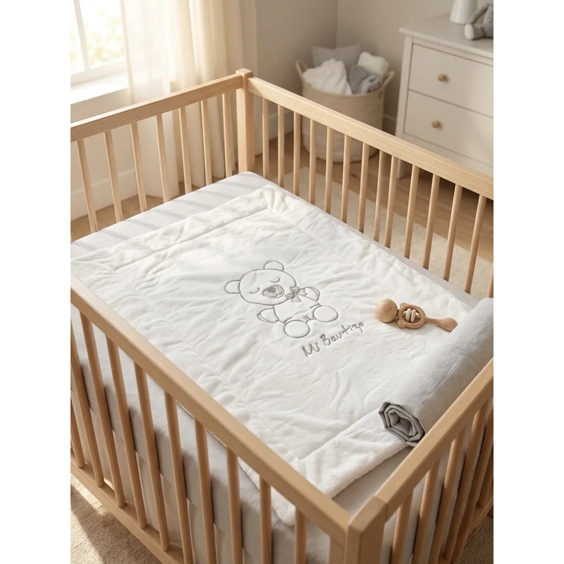 Cunero Jumbo Para Bebé Providencia Ideal Para Bautizo Suave Para Bautizo Blanco
