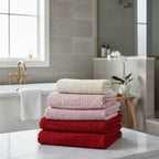 Tallas De Medio Baño 100% Algodón Super Absorbente Maya Beige Colección 2