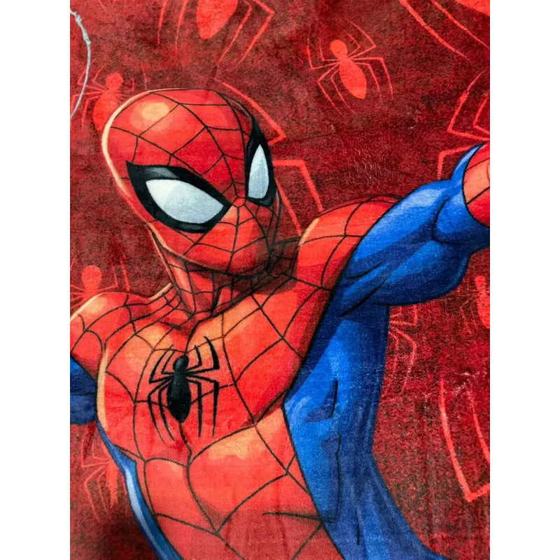 Cobija Manta Provipolar Matrimonial 180x210 Providencia Color Spider Man Diseño De La Tela Liso