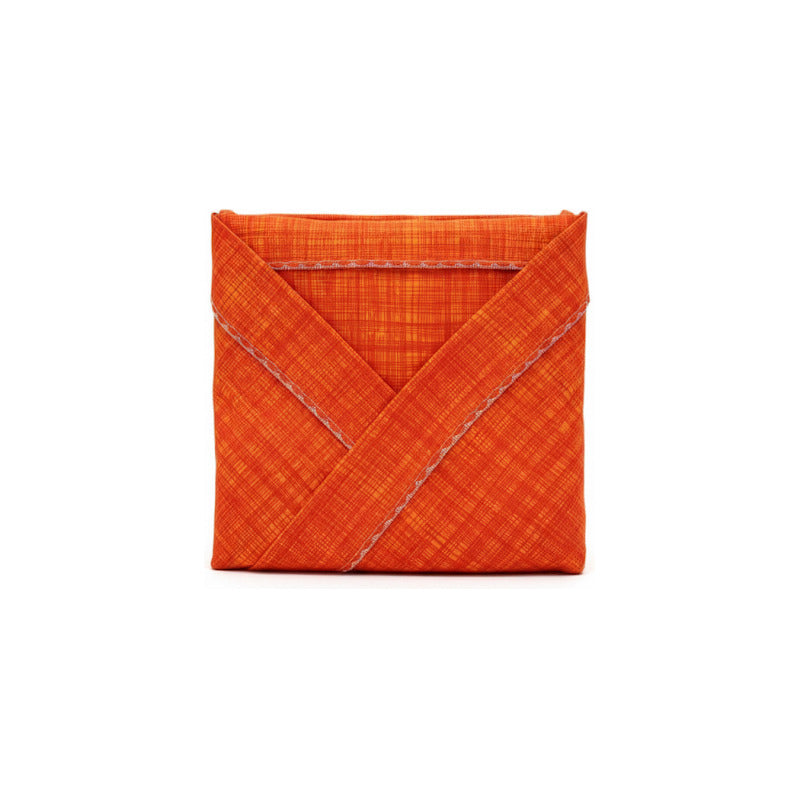 Juego De Sábanas Matrimonial Leonora Franela Planchada 2mts Coral Naranja Rayada