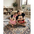 Almohada Providencia Abrazable Pack De Mickey Y Minnie Suave Negro