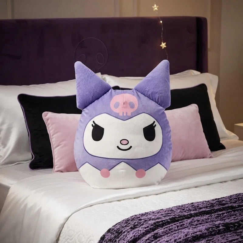 Almohada Providencia Abrazable De Kuromi Super Suave Lila