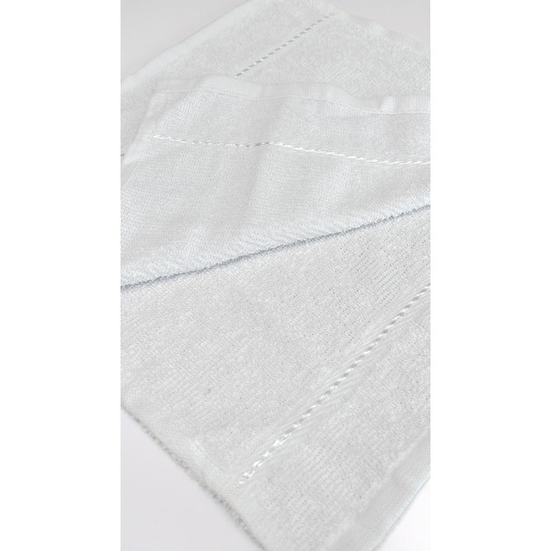 Toalla 100% Algodón Calidad Premium Super Absorbente Pack Blanco Facial