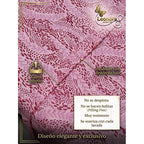 Sábana King  Bramante Cajón Amplio 100% Algodón Super Suave Rosa Mosaico Rosa