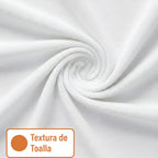 Funda Para Colchón/cubre Colchó Leonora Queen De Toalla Blanco Acabado De Toalla Queen