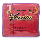 Juego De Sabanas 6 Piezas Tacto Bambu Premium Quality Rojo Jardín Rojo