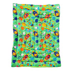 Colchoneta Matrimonial Super Cómoda Reforzada Verde
