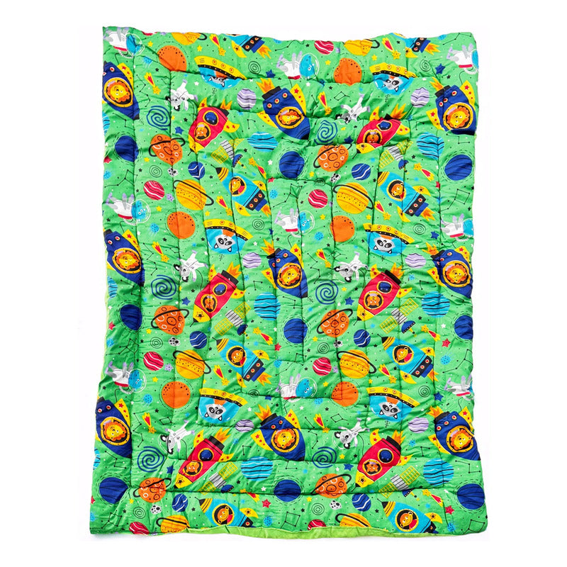 Colchoneta Matrimonial Super Cómoda Reforzada Verde