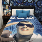 Frazada Matrimonial Providencia De Artistas Super Suave. El Malilla Azul