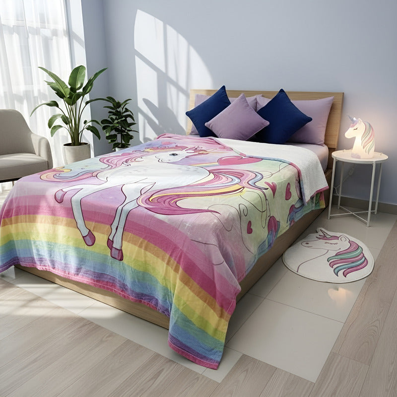 Frazada Providencia Disney Matrimonial Super Calientita Pony Love Rosa