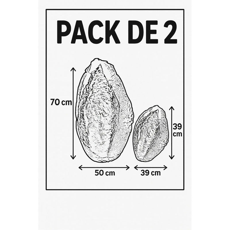 Pack De 2 Almohada Providencia De Bolillo Super Suave Dorado Oscuro