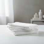 Toalla 100% Algodón Calidad Premium Super Absorbente Pack Blanco Facial