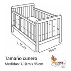 Cunero Baby Clasic Leonora De Bebé Térmico Y Super Suavecito Zoo Azul Celeste