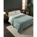 Cobertor Providencia Jacquard Ovejita Super Calientita Triangulos Verde 880 G Turquesa