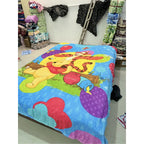 Frazada Providencia Matrimonial De Winnie The Pooh Suavecita Winnie The Pooh 780 G Azul Claro