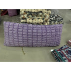 Almohada Providencia Super Jumbo Piel Jacquard Suave Lavanda