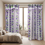 Cortinas Estampadas Para Ventana Con Forro Interior 2.9x2m Índigo
